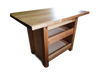 Ilot en bois massif avec 3 grands tiroirs de rangement pratique