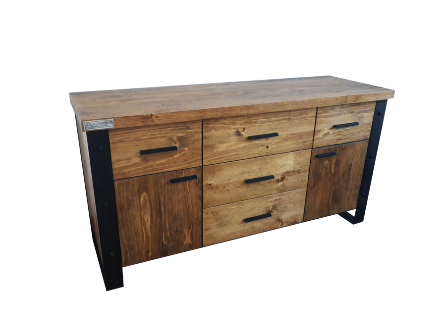Buffet "Maude" contemporain en bois massif parfait pour la salle à manger